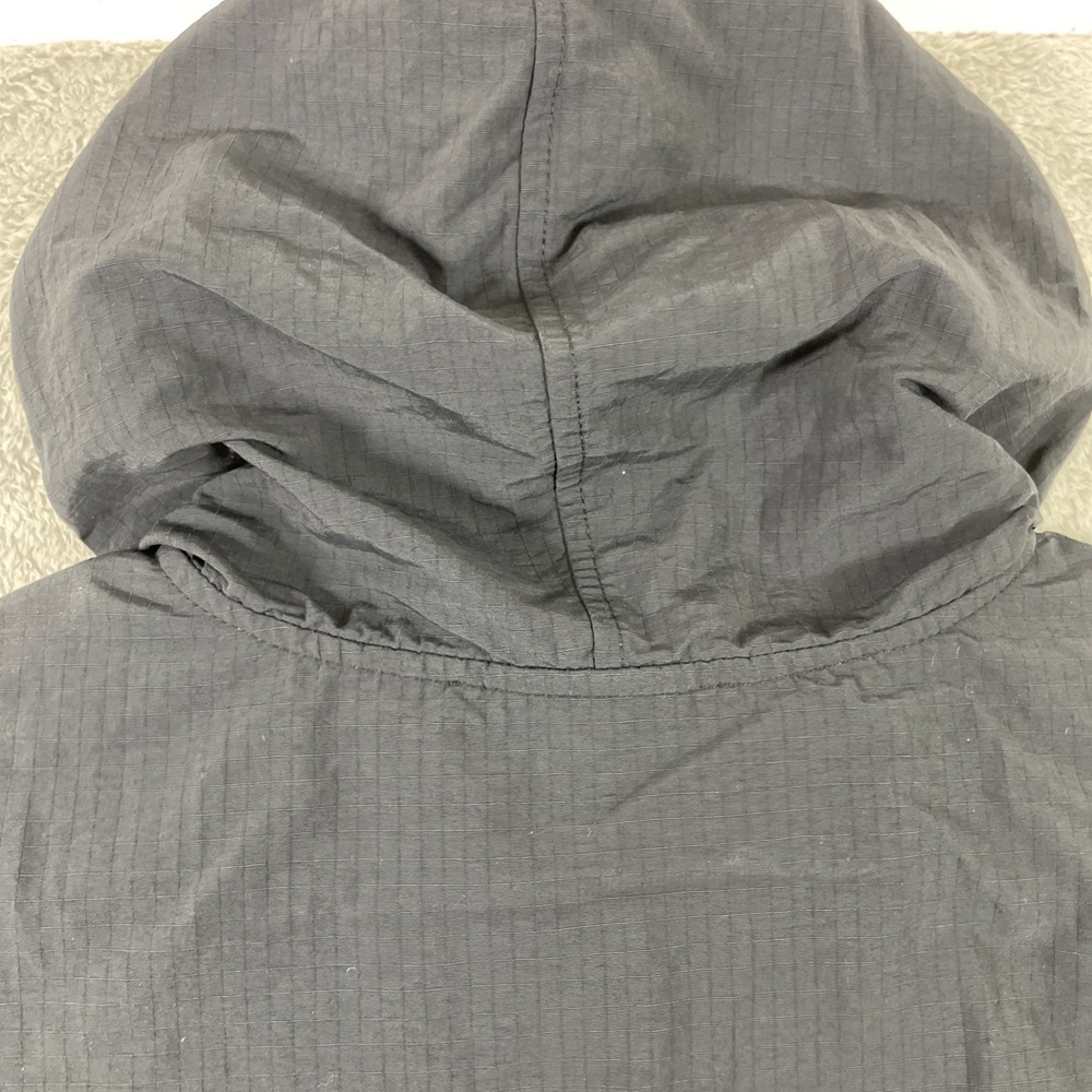 Champion Jacket Men Black Large Pullover 1/4 Zip Hooded Spell Out Vented - Picture 15 of 16